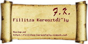 Fillitza Keresztély névjegykártya